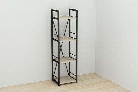 Етажерка 4/34 Ferrum-decor Серії Конект 120x34x28 чорний ДСП Дуб Сонома 16мм (FRD-104274) Етажерка 4/34 Ferrum-decor Серії Конект 120x34x28 чорний ДСП Дуб Сонома 16мм (FRD-104274)