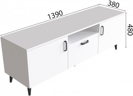 Тумба Лестер на конусних ніжках Ferrum-decor 48x139x38 Чорний метал ДСП Білий 16 мм (FRD-106807) Тумба Лестер на конусних ніжках Ferrum-decor 48x139x38 Чорний метал ДСП Білий 16 мм (FRD-106807)