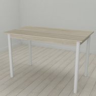 Стіл кухонний Ferrum-decor Беніта 75x120x70 Білий ДСП Сонома 16мм (FRD-106276)