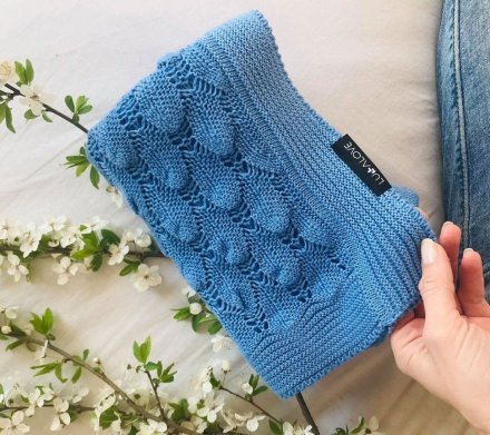 Плед плетений Boho 80x100 см Sapphire lullalove-5800 Плед плетений Boho 80x100 см Sapphire lullalove-5800