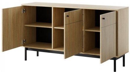 Комод Perfect Home Джапанді / Japandi K154 3-дверний Дуб лінеа (PFH-091464)