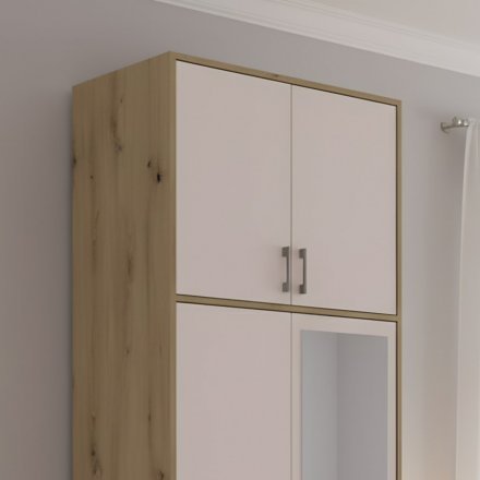 Антресоль висока Doros Ронді Дуб Артизан/Кашемір 2 ДСП 82х52х65 (DRS-011908)