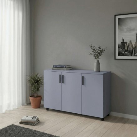 Комод Doros Торн Сірий 3 ДСП 135х51.6х80 (DRS-012101) Комод Doros Торн Сірий 3 ДСП 135х51.6х80 (DRS-012101)