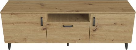 Тумба Лестер на конусних ніжках Ferrum-decor 48x139x38 Чорний метал ДСП Дуб Артизан 16 мм (FRD-106808) Тумба Лестер на конусних ніжках Ferrum-decor 48x139x38 Чорний метал ДСП Дуб Артизан 16 мм (FRD-106808)