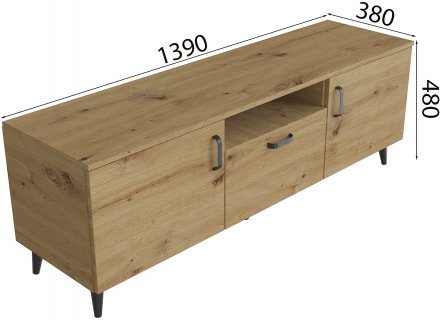 Тумба Лестер на конусних ніжках Ferrum-decor 48x139x38 Чорний метал ДСП Дуб Артизан 16 мм (FRD-106808) Тумба Лестер на конусних ніжках Ferrum-decor 48x139x38 Чорний метал ДСП Дуб Артизан 16 мм (FRD-106808)