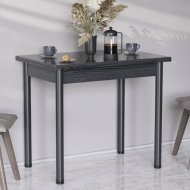 Обідній стіл-формер розкладний Берта Ferrum-decor 750x1200x900 Чорний метал ДСП Сосна Кембра 16 мм (FRD-105173)