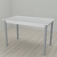Стіл кухонний Ferrum-decor Беніта 75x120x70 Сірий ДСП Біле 16мм (FRD-106278)
