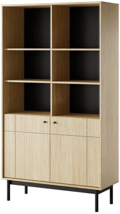 Стелаж Perfect Home Джапанді / Japandi R104 2-дверний Дуб лінеа (PFH-091465)
