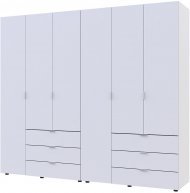 Комплект шаф для одягу Doros Гелар (2 шт.) 232,5х49,5х203,4 см Білий (DRS-011115)