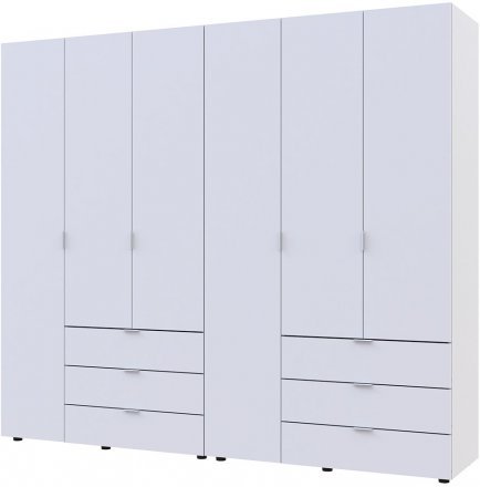 Комплект шаф для одягу Doros Гелар (2 шт.) 232,5х49,5х203,4 см Білий (DRS-011115)