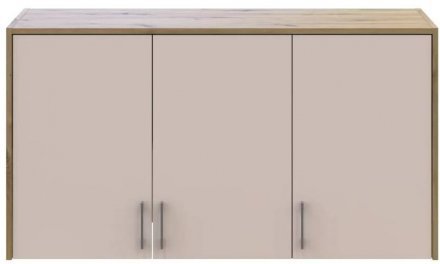 Антресоль висока Doros Ронді Дуб Артизан/Кашемір 3 ДСП 121х52х65 (DRS-011909)