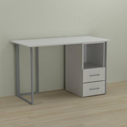 Письмовий стіл Ferrum-decor Отто 75x120x60 сірий ДСП Біле 16мм (FRD-101491) Письмовий стіл Ferrum-decor Отто 75x120x60 сірий ДСП Біле 16мм (FRD-101491)