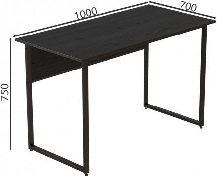 Комп'ютерний стіл Ferrum-decor Коді 75x100x70 чорний ДСП Сосна Кембра 32мм (FRD-103770) Комп'ютерний стіл Ferrum-decor Коді 75x100x70 чорний ДСП Сосна Кембра 32мм (FRD-103770)