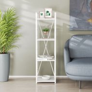Етажерка 4/34 Ferrum-decor Серії Конект 120x34x28 білий ДСП Біле 16мм (FRD-104277)
