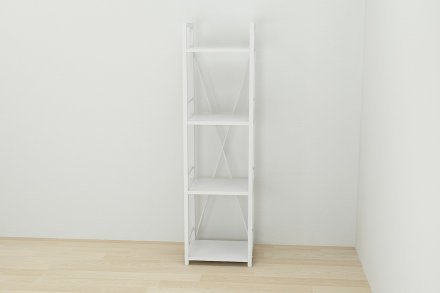 Етажерка 4/34 Ferrum-decor Серії Конект 120x34x28 білий ДСП Біле 16мм (FRD-104277) Етажерка 4/34 Ferrum-decor Серії Конект 120x34x28 білий ДСП Біле 16мм (FRD-104277)