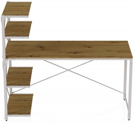 Комп'ютерний стіл Ferrum-decor Джек 75x120x70 Білий ДСП Артизан (FRD-105407) Комп'ютерний стіл Ferrum-decor Джек 75x120x70 Білий ДСП Артизан (FRD-105407)