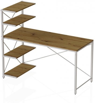 Комп'ютерний стіл Ferrum-decor Джек 75x120x70 Білий ДСП Артизан (FRD-105407) Комп'ютерний стіл Ferrum-decor Джек 75x120x70 Білий ДСП Артизан (FRD-105407)