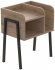 Тумба модульна Ferrum-decor Амелі 540x450x320 метал Чорний ДСП Дуб Сан-Марино 16 мм (FRD-103005)