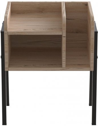 Тумба модульна Ferrum-decor Амелі 540x450x320 метал Чорний ДСП Дуб Сан-Марино 16 мм (FRD-103005)