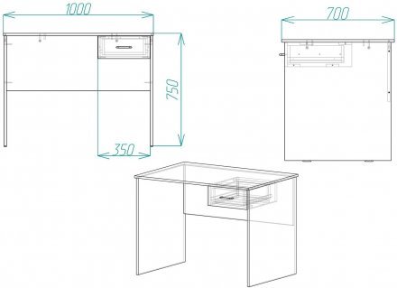 Стіл комп'ютерний Бад Ferrum-decor 750x1000x700 ДСП Бетон 16 мм (FRD-104769) Стіл комп'ютерний Бад Ferrum-decor 750x1000x700 ДСП Бетон 16 мм (FRD-104769)