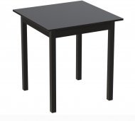 Стіл кухонний Ferrum-decor Агата 75x70x70 Чорний ДСП Сосна Кембра 16мм (FRD-105674)