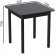 Стіл кухонний Ferrum-decor Агата 75x70x70 Чорний ДСП Сосна Кембра 16мм (FRD-105674)