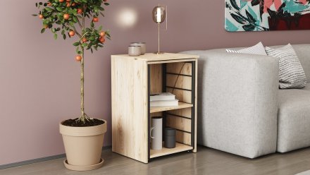 Стіл-тумба трансформер Смарт 2/2 Ferrum-decor 750x1450x600 Чорний метал ДСП Дуб Сан-Марино 16 мм (FRD-105103) Стіл-тумба трансформер Смарт 2/2 Ferrum-decor 750x1450x600 Чорний метал ДСП Дуб Сан-Марино 16 мм (FRD-105103)
