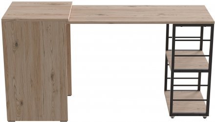 Стіл-тумба трансформер Смарт 2/2 Ferrum-decor 750x1450x600 Чорний метал ДСП Дуб Сан-Марино 16 мм (FRD-105103) Стіл-тумба трансформер Смарт 2/2 Ferrum-decor 750x1450x600 Чорний метал ДСП Дуб Сан-Марино 16 мм (FRD-105103)
