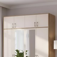Антресоль висока Doros Ронді Дуб Артизан/Кашемір 4 ДСП 160х52х65 (DRS-011910)
