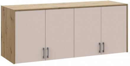 Антресоль висока Doros Ронді Дуб Артизан/Кашемір 4 ДСП 160х52х65 (DRS-011910)