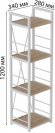 Етажерка 4/34 Ferrum-decor Серії Конект 120x34x28 білий ДСП Дуб Сан-Марино 16мм (FRD-104278) Етажерка 4/34 Ferrum-decor Серії Конект 120x34x28 білий ДСП Дуб Сан-Марино 16мм (FRD-104278)