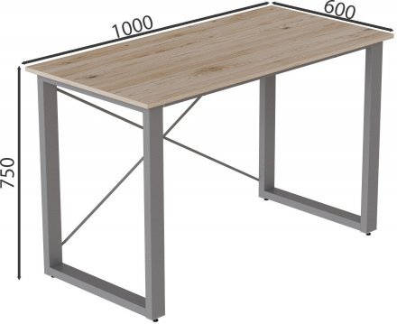 Письмовий стіл Ferrum-decor Драйв 750x1000x600 Сірий метал ДСП Дуб Сан-Марино 32 мм (FRD-103304) Письмовий стіл Ferrum-decor Драйв 750x1000x600 Сірий метал ДСП Дуб Сан-Марино 32 мм (FRD-103304)