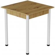 Стіл кухонний Ferrum-decor Агата 75x80x80 Білий ДСП Дуб Артизан 16мм (FRD-105675) Стіл кухонний Ferrum-decor Агата 75x80x80 Білий ДСП Дуб Артизан 16мм (FRD-105675)