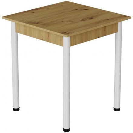 Стіл кухонний Ferrum-decor Агата 75x80x80 Білий ДСП Дуб Артизан 16мм (FRD-105675) Стіл кухонний Ferrum-decor Агата 75x80x80 Білий ДСП Дуб Артизан 16мм (FRD-105675)