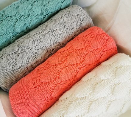 Плед плетений Boho 80x100 см White Coconut lullalove-7903 Плед плетений Boho 80x100 см White Coconut lullalove-7903