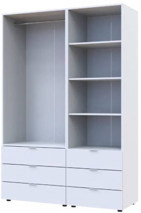 Шафа для одягу Doros Гелар Білий 2ДСП з пеналом 137.5х49.5х203.4 (DRS-011911) Шафа для одягу Doros Гелар Білий 2ДСП з пеналом 137.5х49.5х203.4 (DRS-011911)