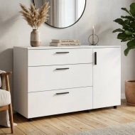 Комод Doros Торн Білий 3Ш/1Д 135х51.6х80 (DRS-012104) Комод Doros Торн Білий 3Ш/1Д 135х51.6х80 (DRS-012104)