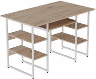 Комп'ютерний стіл Ferrum-decor Тім 75x140x60 білий ДСП Дуб Сан-Марино 32мм (FRD-101369)