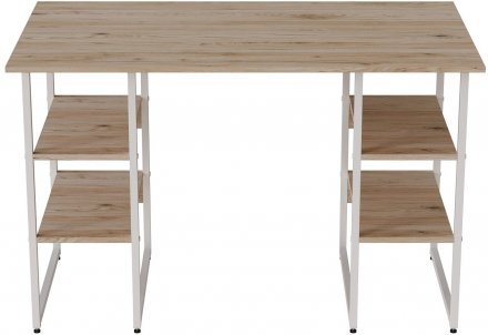Комп'ютерний стіл Ferrum-decor Карен 75x140x60 білий ДСП Дуб Сан-Марино 32мм (FRD-102274) Комп'ютерний стіл Ferrum-decor Карен 75x140x60 білий ДСП Дуб Сан-Марино 32мм (FRD-102274)