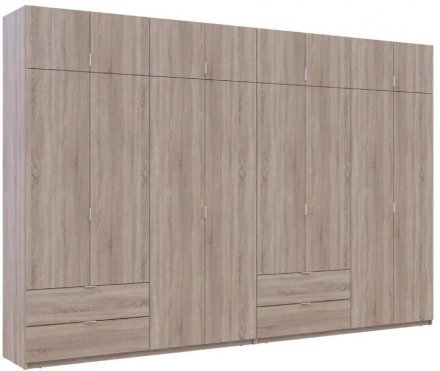 Шафа для одягу Doros Лукас Дуб сонома 4+4 ДСП 360х50х240 DRS-011712 (42005143) Шафа для одягу Doros Лукас Дуб сонома 4+4 ДСП 360х50х240 DRS-011712 (42005143)