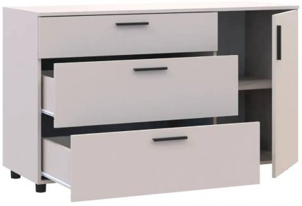 Комод Doros Торн Кашемір 3Ш/1Д 135х51.6х80 (DRS-012105) Комод Doros Торн Кашемір 3Ш/1Д 135х51.6х80 (DRS-012105)