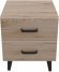Тумба Віва 2 на конусних ніжках Ferrum-decor 41x35x40 Чорний метал ДСП Дуб Сан-Марино 16 мм (FRD-106814)