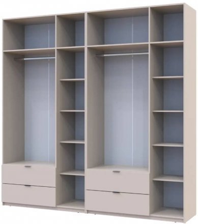 Шафа для одягу Doros Лукас Кашемір 3+3 ДСП 240х50х240 DRS-011713 (42005108)