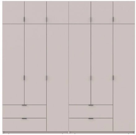 Шафа для одягу Doros Лукас Кашемір 3+3 ДСП 240х50х240 DRS-011713 (42005108)