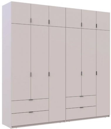 Шафа для одягу Doros Лукас Кашемір 3+3 ДСП 240х50х240 DRS-011713 (42005108)