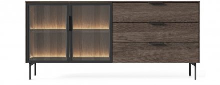 Комод з підсвіткою Perfect Home Лумі / Lumi 2D3S/181 2-дверний з 3 шухлядами Дуб дунін (PFH-091385)