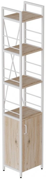 Етажерка 4/34 Ferrum-decor Серії Конект із тумбою 179x34x28 Білий ДСП Сан-Марино (FRD-104471)