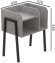 Тумба модульна Ferrum-decor Амелі 540x450x320 метал Чорний ДСП Бетон 16 мм (FRD-103010)