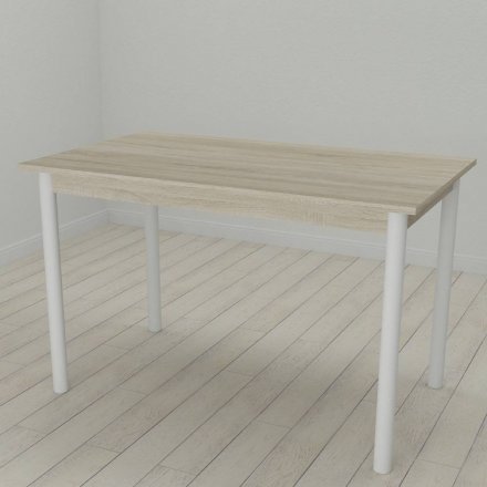 Стіл кухонний Ferrum-decor Беніта 75x120x80 Білий ДСП Сонома 16мм (FRD-106285)