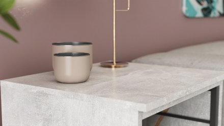 Стіл-тумба трансформер Смарт 2/2 Ferrum-decor 750x1450x600 Чорний метал ДСП Бетон 16 мм (FRD-105108) Стіл-тумба трансформер Смарт 2/2 Ferrum-decor 750x1450x600 Чорний метал ДСП Бетон 16 мм (FRD-105108)